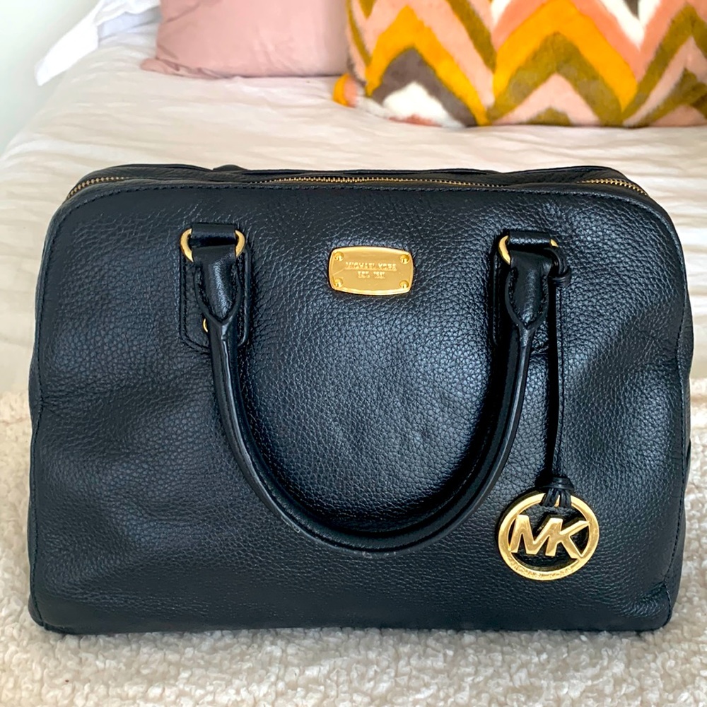Michael Kors Large Pebbled Leather Satchel